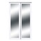 Renin Renin 48 in. x 80 1/2 in.  Harmony 1-Lite Mirror Bypass Door EU3210PWCLE048080 - alternate 1